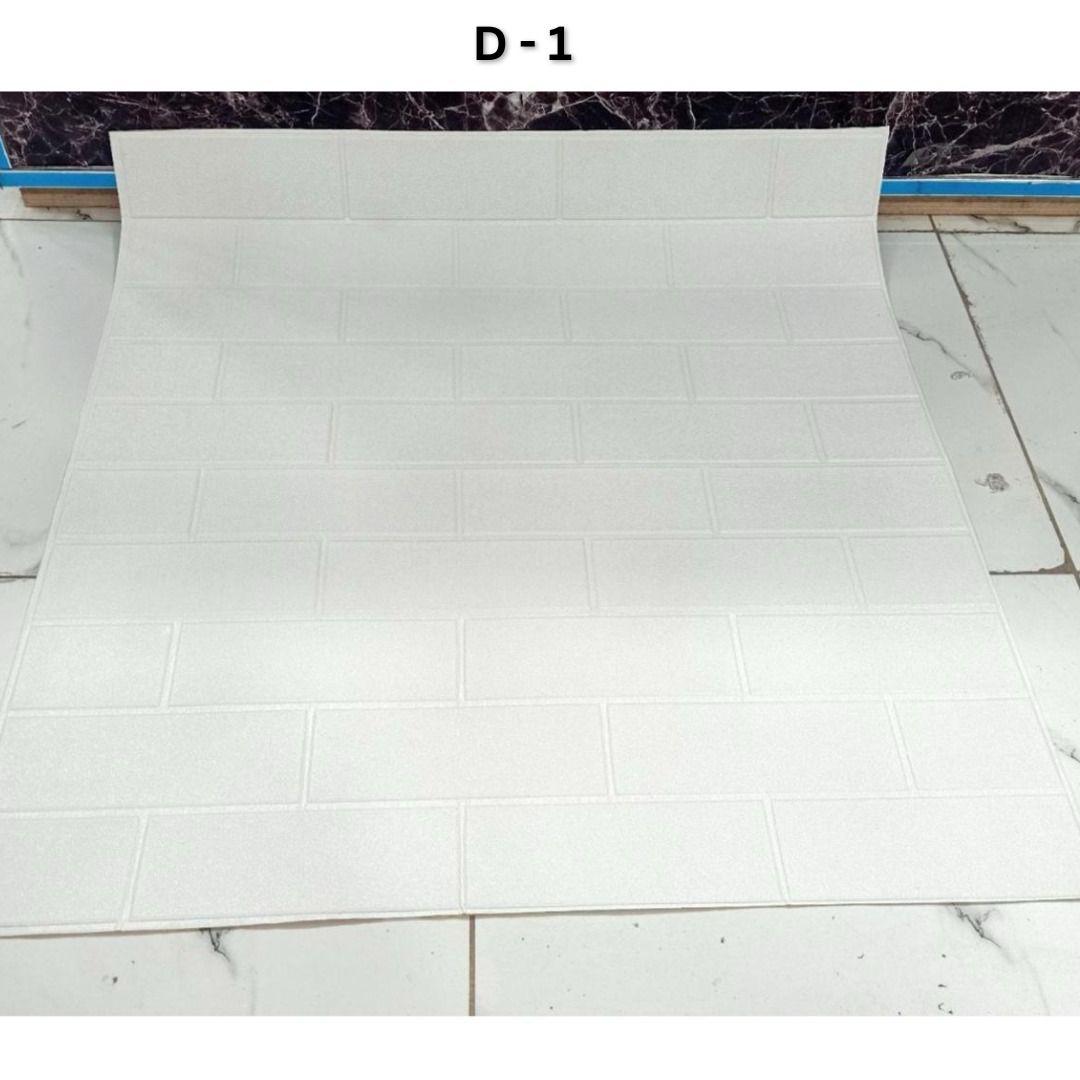 3D Brick Design Self-Adhesive Waterproof Foam Sheet 3D PE Foam Wallpaper